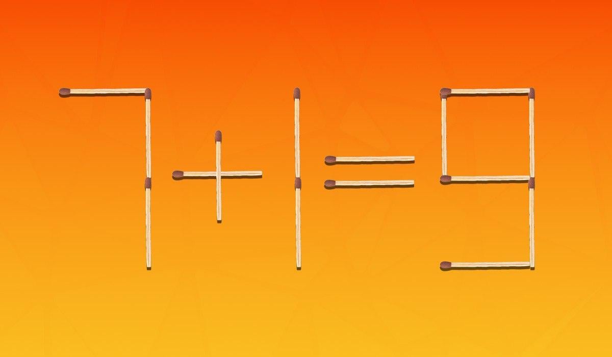 Welche 2 Streichhölzer sind zu verschieben: 97% der Leute können die Frage nicht in 8 Sekunden beantworten