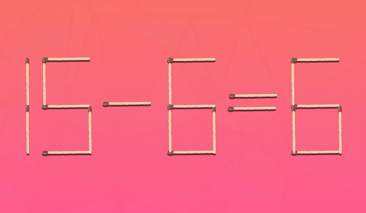 Du musst nur ein Streichholz verschieben, damit die Gleichheit stimmt: ein anspruchsvolles Rätsel