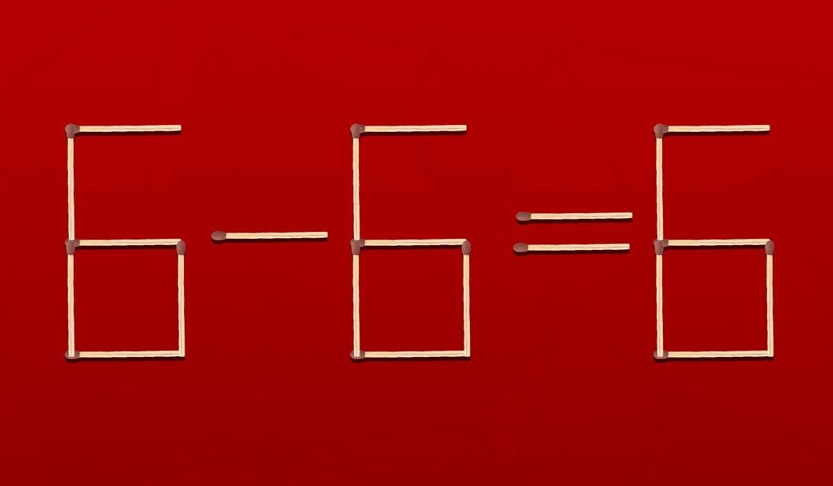 Ein Streichholz ziehen und Gleichheit wird richtig: ein schneller IQ-Test