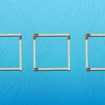 Man muss nur 2 Streichhölzer bewegen, um zu zeigen, dass