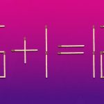 Sie müssen einen Fehler korrigieren, indem Sie nur ein Streichholz